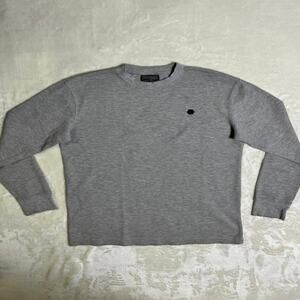 Vintage 90's Southpole Thermal Waffle Shirt Men's L Gray Grunge Y2K Streetwear